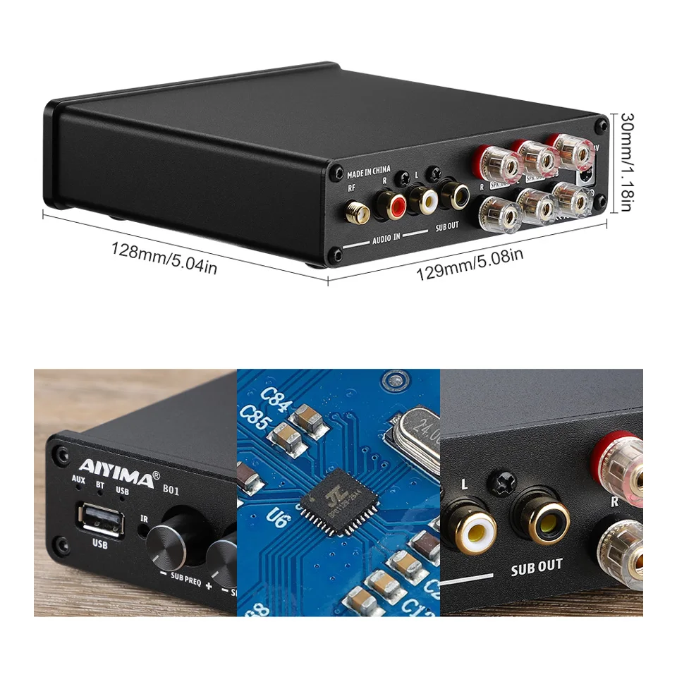 digital 2.1 som alto-falante power amp