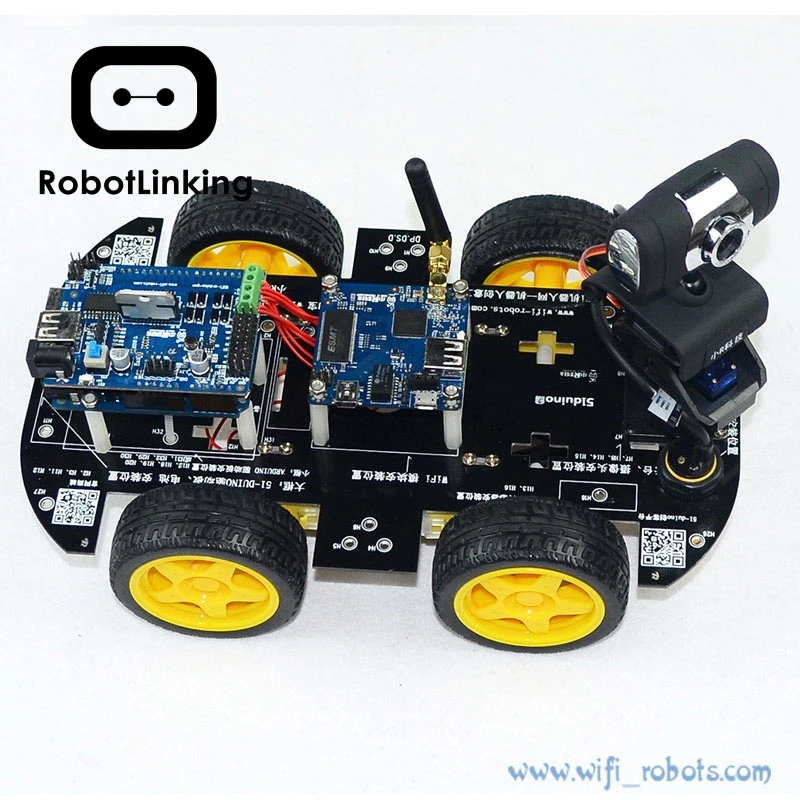 Умный автомобильный комплект роботов с Wi Fi для arduino iOS видео робот беспроводной