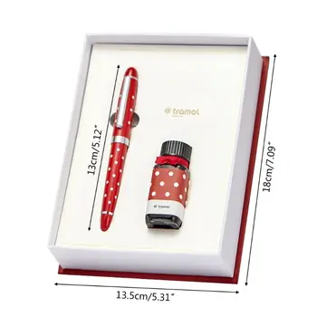 

Retro Business Fountain Pen Student Signature Calligraphy with 15ml Ink Gift Box M0XB