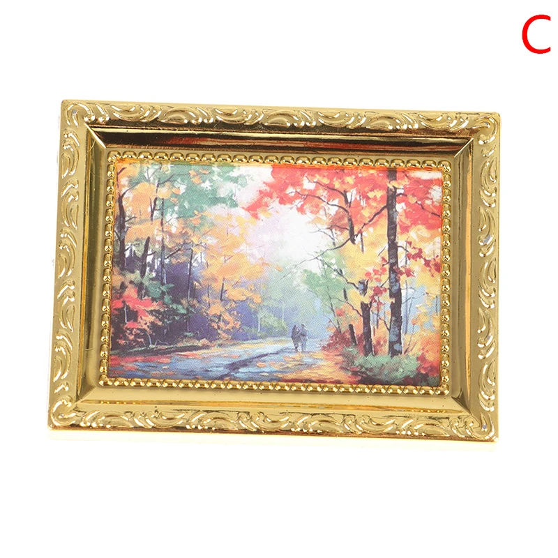 1:12 moldura de foto, boneca antiga manny, mini miniatura com pintura a  óleo para decoração de casa de bonecas - AliExpress