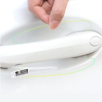 

5Pcs TPU Material Car door handle stickers protector film for lancer asx outlander pajero l200 mitsubishi galant