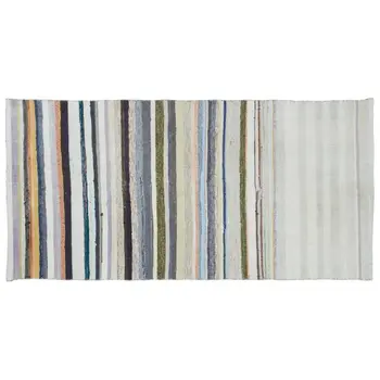 

Handmade Multicolor Vintage English Striped Rug Area Rug 124x252 Cm-4'1''X8'3''