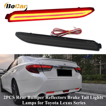 

2PCS Red Black Led Rear Bumper Reflectors Fog Brake Tail Turn Signal Lamps Kit For Toyota Lexus Alphard Matrix Camry Aygo INNOVA