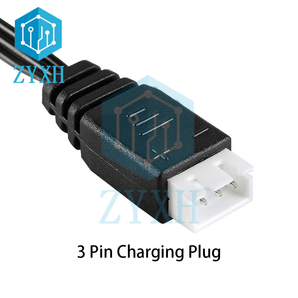 7.4V 800mA*2 XH-3P BMS 2S USB Charger Lipo Li-ion Battery Packs RC Toys Aircraft Car Robot Helicopter Charging LED Indicator Battery Charger