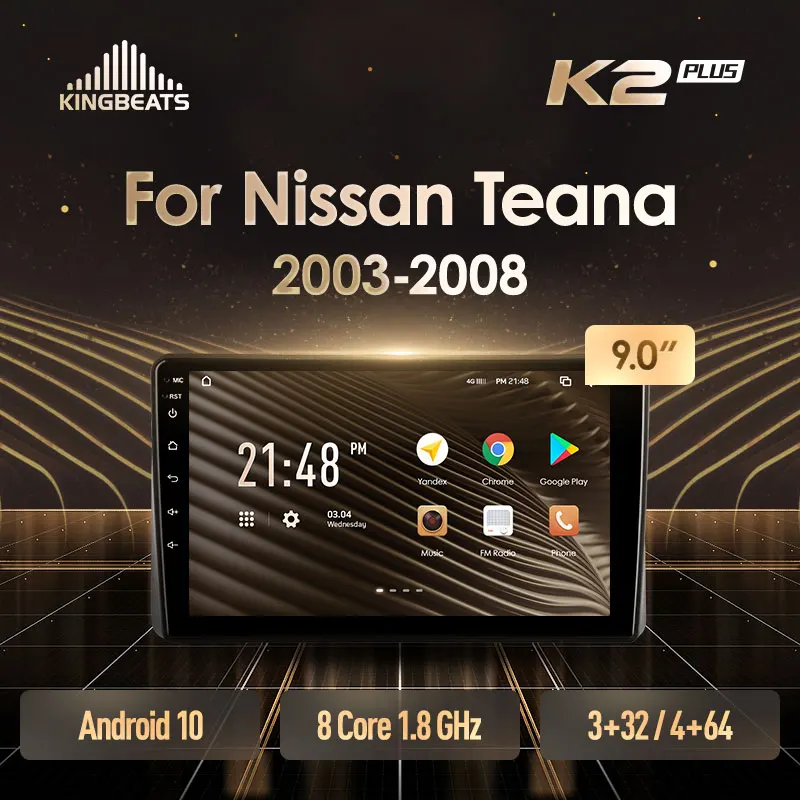 KingBeats штатное головное устройство For Nissan Teana J31 2003 2008 GPS Android 10 автомагнитола на