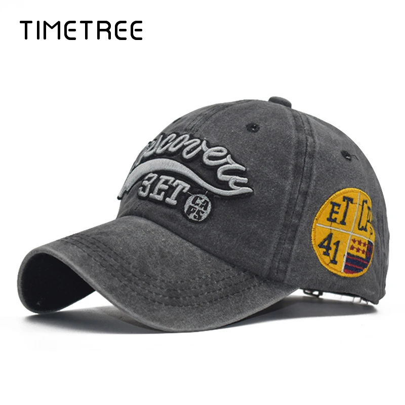 

Vintage 3ET letter Embroidery Washed Baseball Caps Snapback Hat Men Women Sun Hip Hop Streetwear Baseball Hats gorras hombre Cap