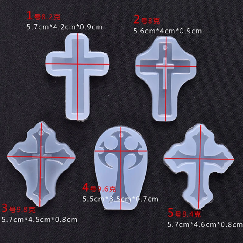 DIY Cross Resin Decorative Craft Silicone Mold For Epoxy Resin Jewelry Making Necklace Jewelry Scrapbooking Tools