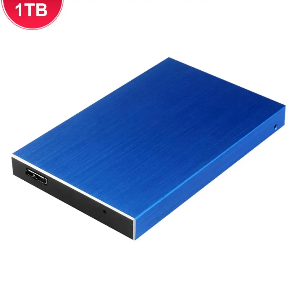 1TB blue Внешний жесткий диск USB3.0 500GB 1 ТБ 2 ТБ портативный HDD накопитель для ПК планшет ТВ - Цвет: 1TB blue