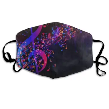 

Face Mask Colorful Galaxy Music Note ized Cycling Half Face Earloop Mouth Mask for Man