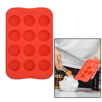 

12 Grid Ice Cube Mold Silicone Ice Cube Tray Square Ice Tray Mold Easy Release Silicone Ice Cube Maker Bar Kitchen Accessories