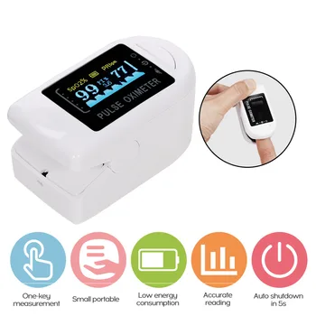 

Mini Fingertip Pulse Oximeter SpO2 Monitor Oxygen Saturation Monitor Pulse Rate Measuring Gauge Device 5s Rapid Reading