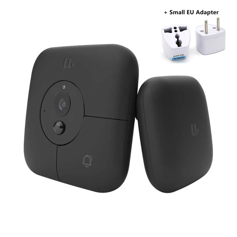 MI Mijia Youdian умный видео дверной звонок R1 AI идентификация лица HD 1080P 120 ° ИК ночного видения видео дверной звонок Набор для приложения Mihome - Цвет: Add EU Adapter