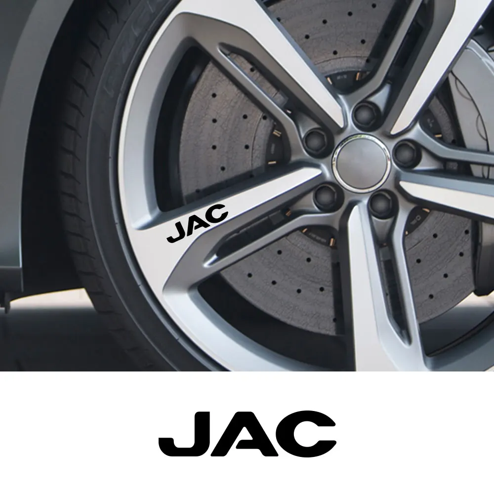 4pcs Car Wheel Rim Stickers For JAC Refine J3 J2 S5 A5 J5 J6 J4 Vapour S2 T8 Auto Tuning Accessories Vinyl Film Decals | Автомобили и