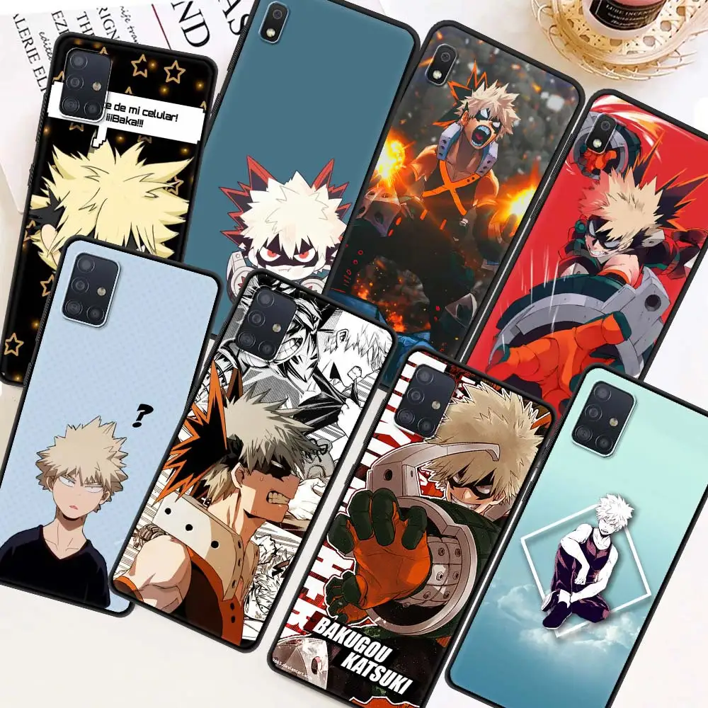 Мягкий чехол для Samsung Galaxy A51 A71 A21s A31 A12 A41 A11 A72 A52 A32 5G A01 A91 A21 Capas Bakugo Boku No My Hero Академия