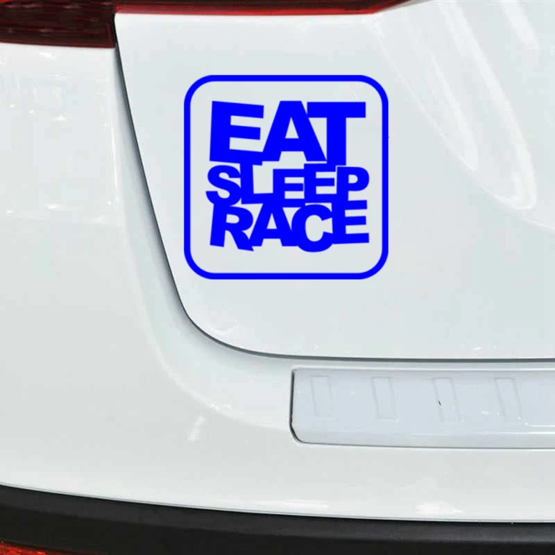 CK3322# наклейки на авто JDM EAT SLEEP RACE водонепроницаемые отражающий машину наклейка
