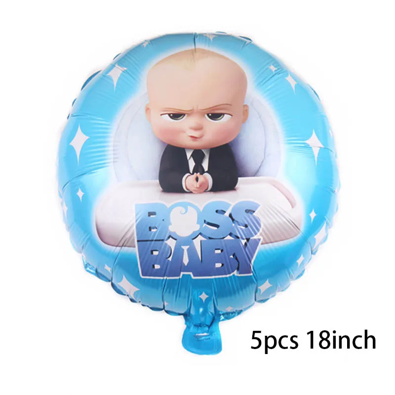 Ребенок босс шарики baby shower годовалого ребенка босс День Рождения украшения/воздушные шары поставщиком сперва 1st в честь Дня рождения, детские игрушки - Цвет: 5pcs