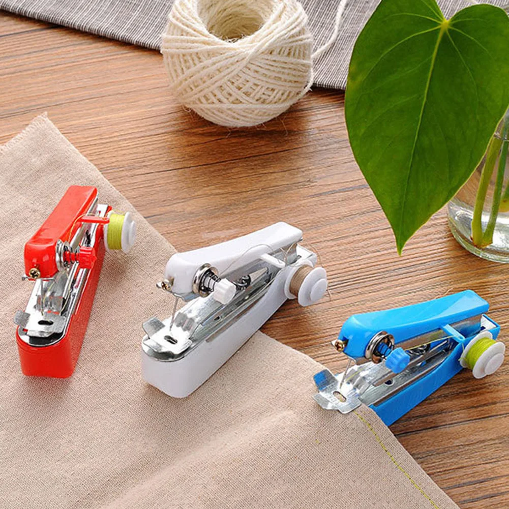Manual Operation Portable Mini Sewing Machine Creative Simple Sewing Tools Home Travel Small Embroidery Random Color