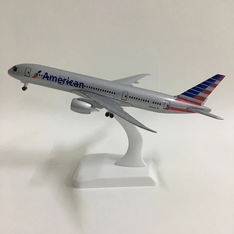 Джейсон пачка 20 см Американский авиакомпании Boeing 787 модель самолета Модель