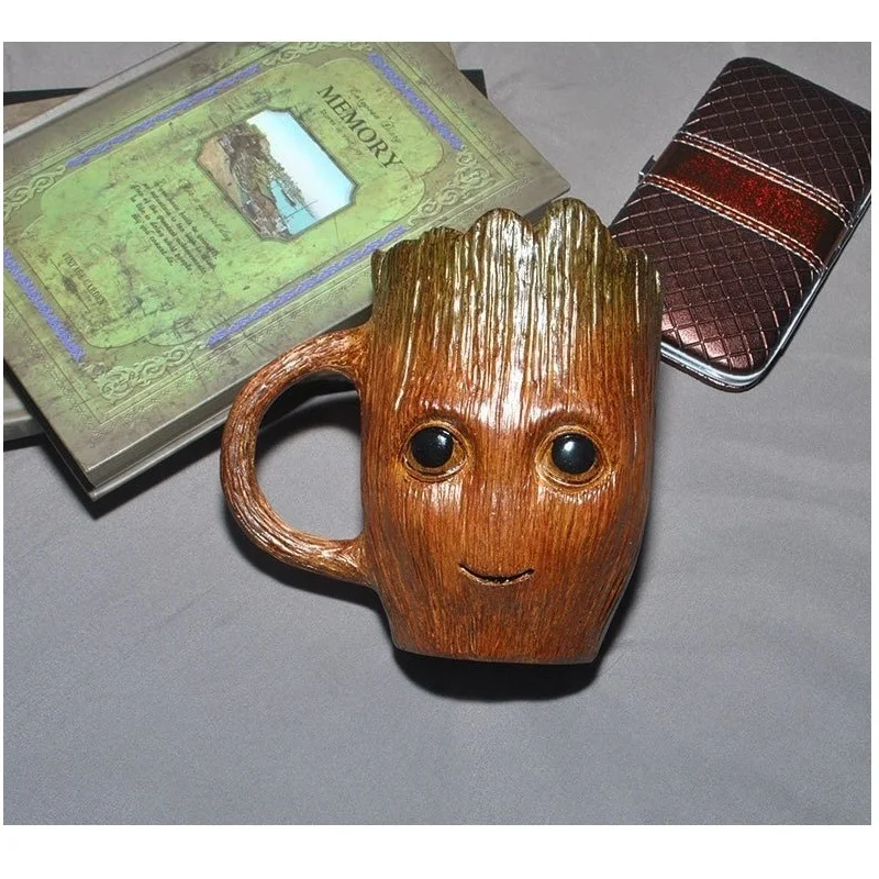 Кофейная чашка Groot, подарки, чашка из нержавеющей стали, креативная мультяшная пивная кружка, Детская Милая модельная чашка