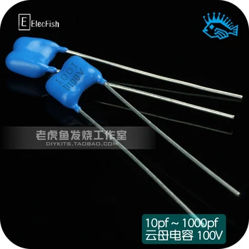 

10PCS 10pf - 1000pf full range ELECFISH MBL military-grade mica 100V 5% PCM5 (can be matched)