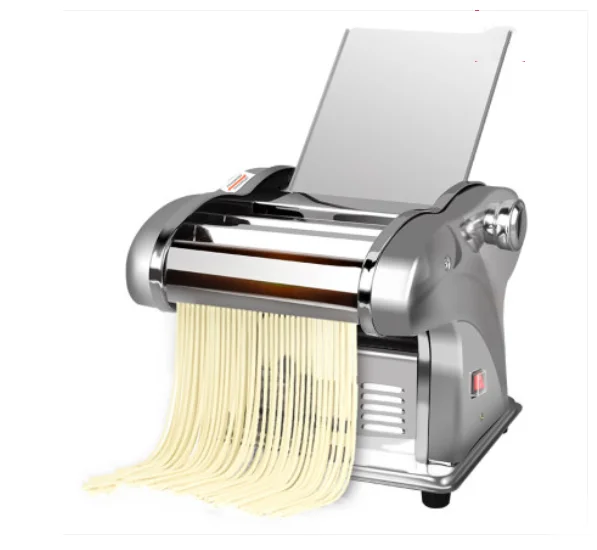 220V Pressing Flour Machine Home Electric Noodle Automatic Pasta Machine Stainless Steel Noodle Cutting Dumpling Skin Machine multifunction dumpling machine maker manual