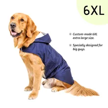 Дождевик для собак, водонепроницаемая одежда для больших собак, уличное пальто, дождевик, светоотражающий золотистый ретривер, лабрадор, Хаски, большое пончо