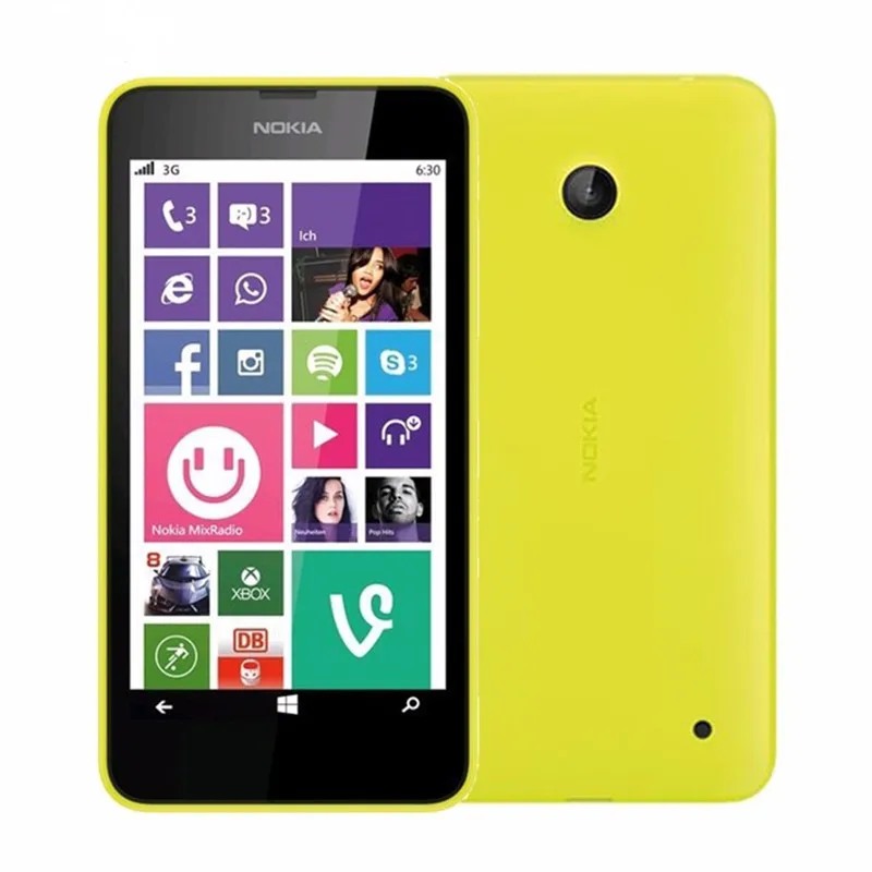 Nokia Lumia 635 4G LTE Разблокировать сотовый телефон Windows OS 4," четырехъядерный 8G rom 5.0MP смартфон с Wi-Fi и GPS телефоном - Цвет: Yellow