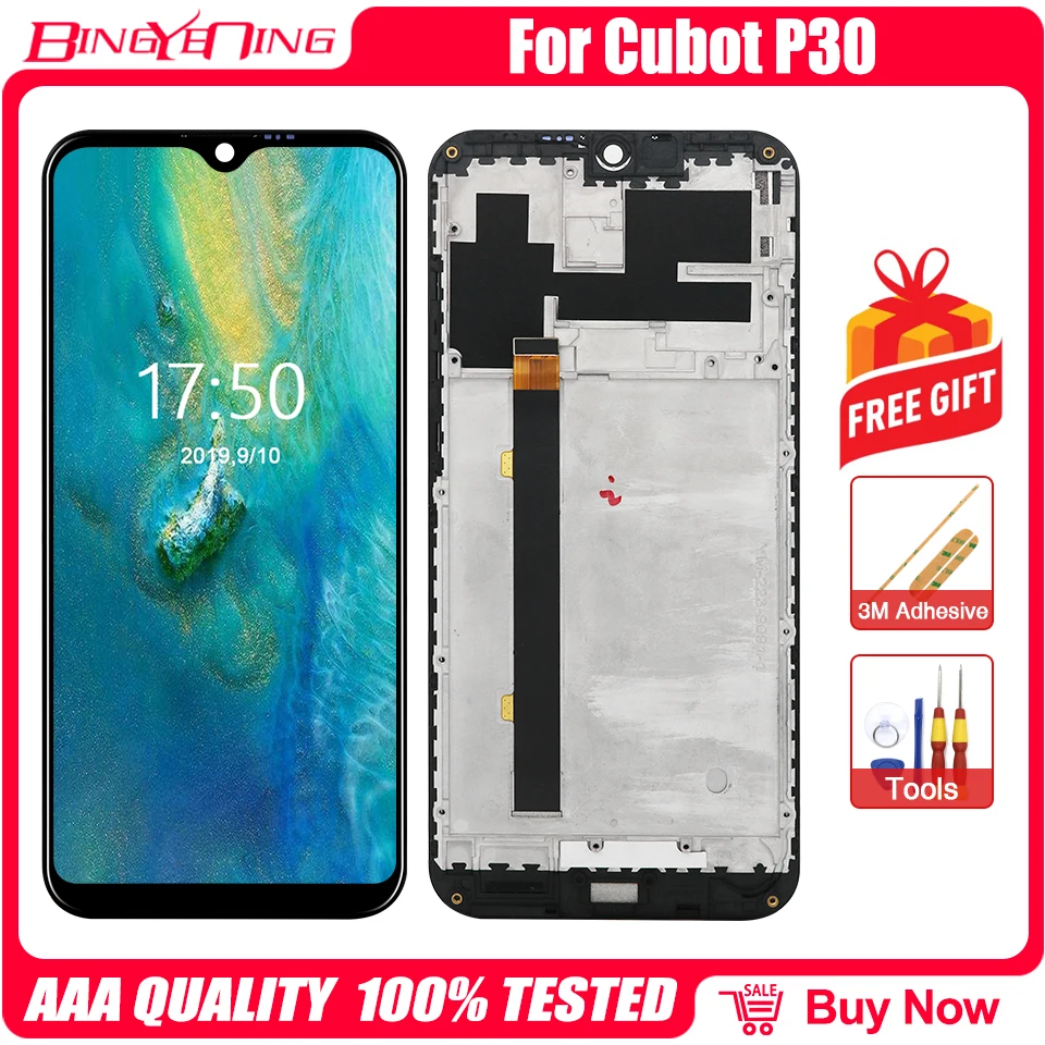 Оригинальный сенсорный экран для Cubot P30 ЖК-дисплей с рамкой и дигитайзером |