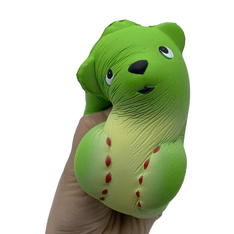 Мягкий медленный отскок Dour Bear имитация зеленого медведя Pu медленный отскок игрушка для сброса давления