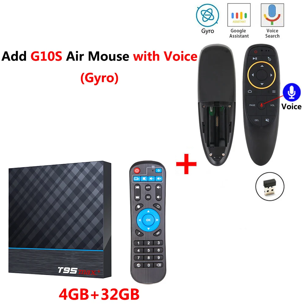 4GB 32GB add G10S T95 MAX PLUS Amlogic S905X3 Smart tv BOX Android 9,0 4 Гб ОЗУ 32 Гб 64 Гб ПЗУ 2,4G 5G wifi Bluetooth 4K UHD телеприставка vs H96 MAX - Цвет: 4GB 32GB add G10S