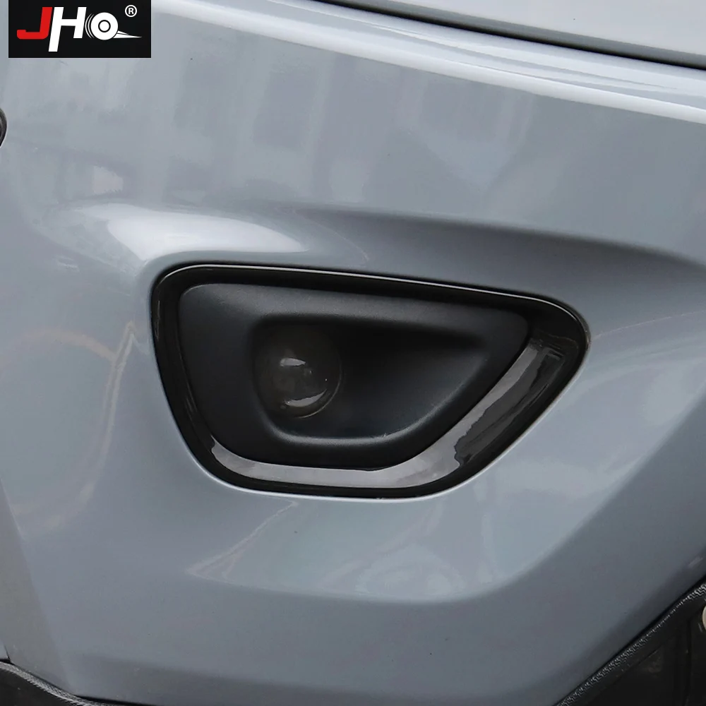 JHO フロントフォグライトカバー 2014 2021 ジープ・グランドチェロキー用アクセサリー ブラック 2016 2015 2017 JHO トラックフロントフォグライトカバー トリムフォグランプ 交換用
