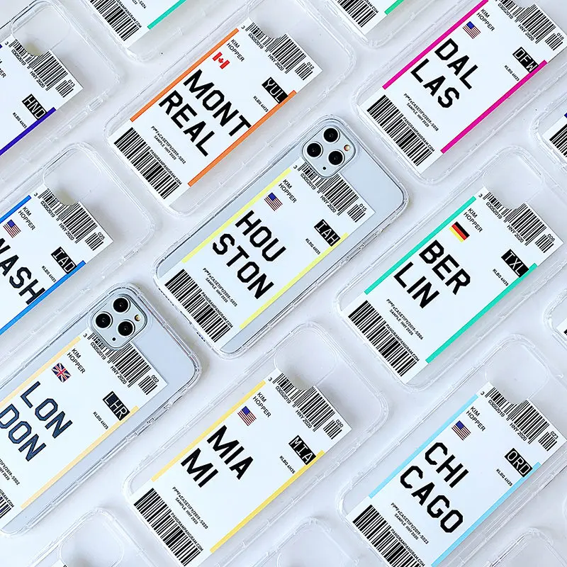 KJOEW Hot INS Label Bar Code City Phone Case For iPhone 11 Pro XR X XS Max 7 8 Plus Letter New York Clear Soft TPU Back Cover KJOEW Hot INS Label Bar Code City Phone Case For iPhone 11 Pro XR X XS Max 7 8 Plus Letter New York Clear Soft TPU Back Cover