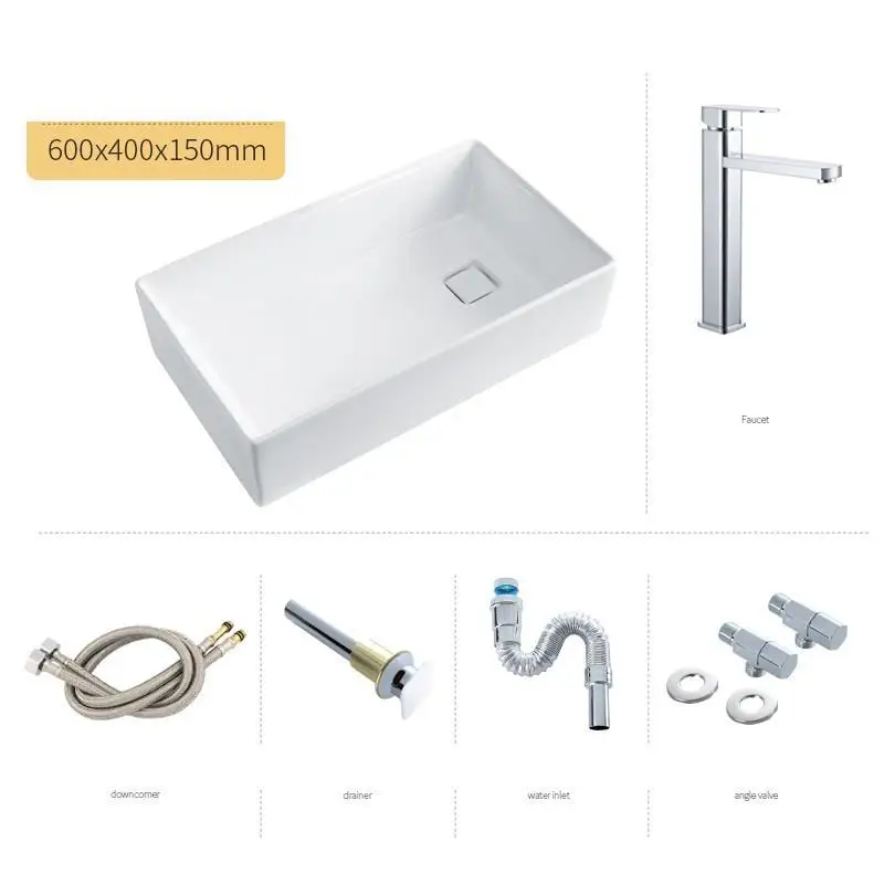 Version I Черная миска Lavabo Sobre Encimera Lavandino Waschtisch wastatel Lavatorio умывальник для ванной комнаты - Цвет: Version I