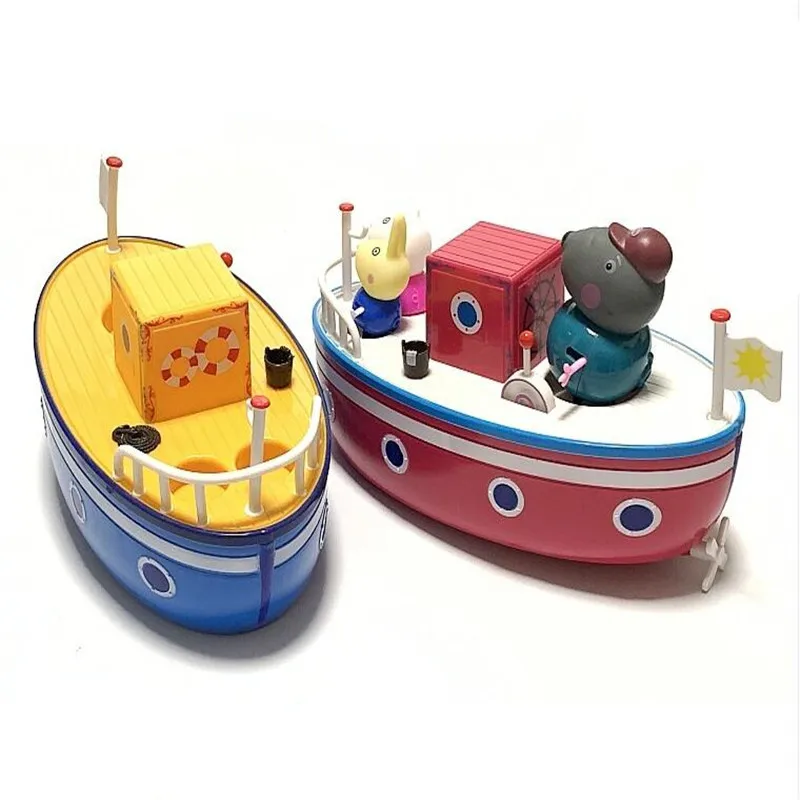

Peppa Pig Series Pirate Ship Boat Model Family Roles Anime Kids Toys Set Action Figure Children Birthday Gifts