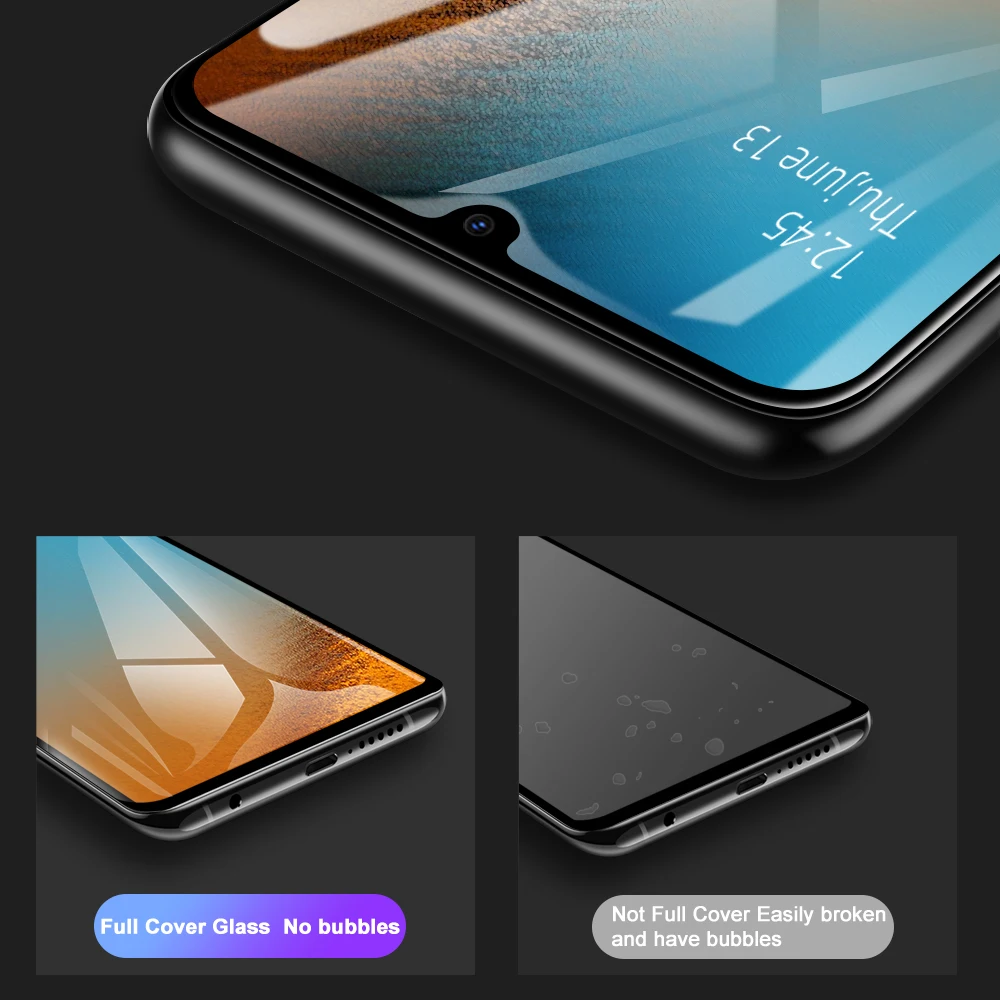 3 шт. Стекло для samsung A50 A70 A40 A20 20S A10 10S A30 A60 полное покрытие закаленное Стекло для samsung A50S M40 M30 M20 A30S 40S A90