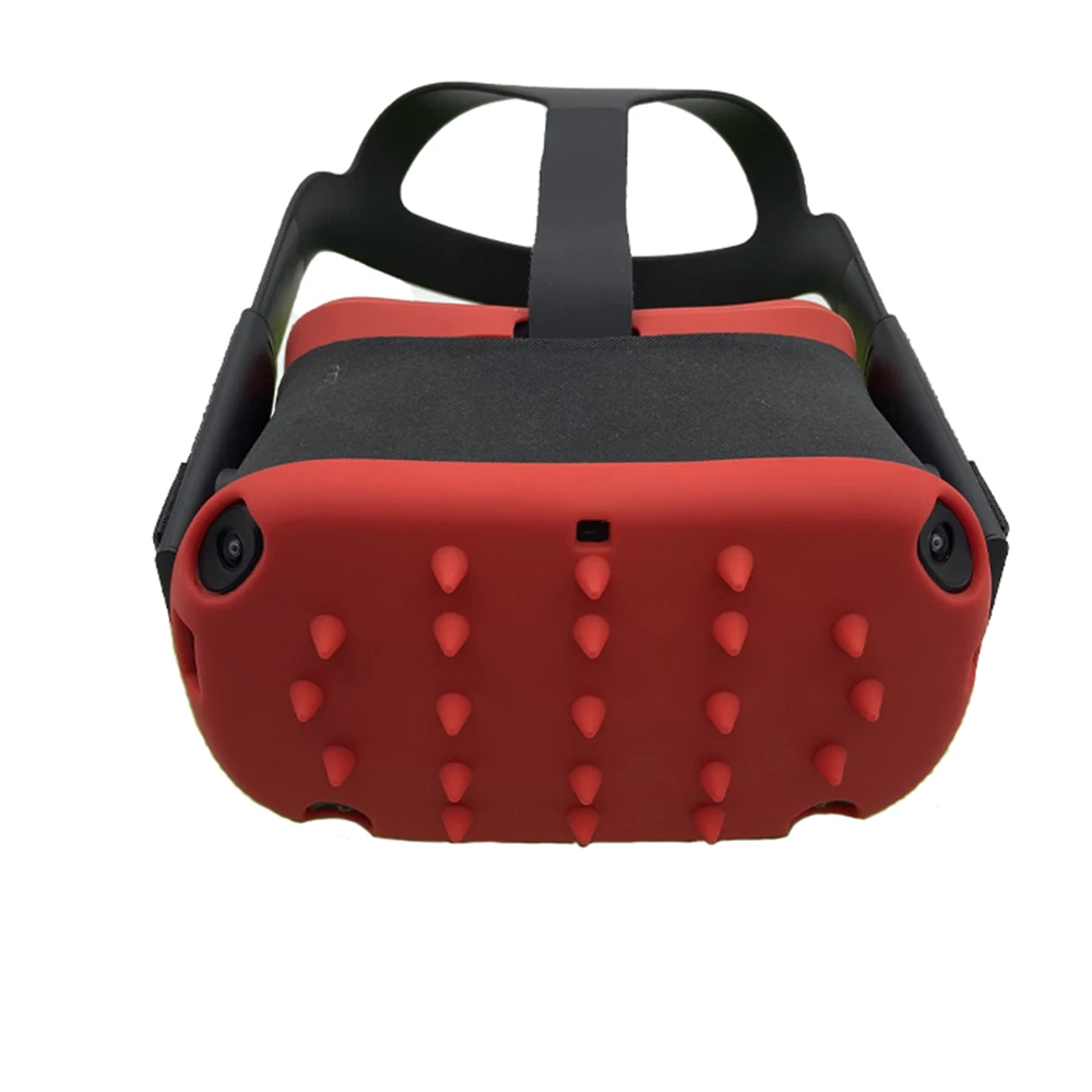Силиконовый шлем защитная оболочка Крышка маска для глаз крышка для Oculus Quest VR очки Защита от пота анти-бросок шлем кожаный чехол