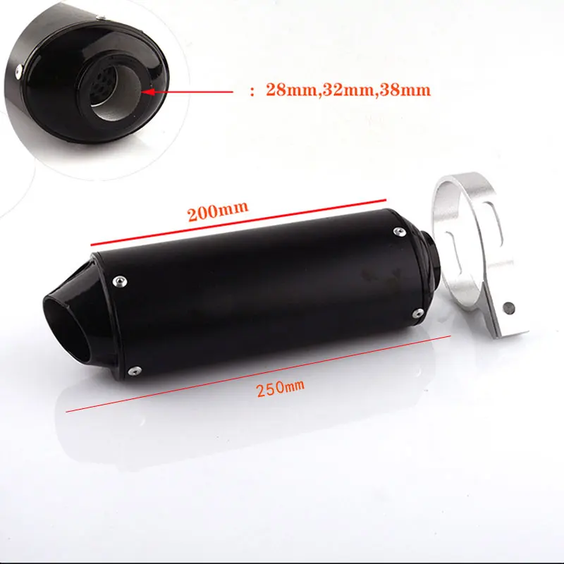 Cena 28mm 32mm 38mm motocykl wydechowy tłumik rura dla 125cc 150cc 160cc Dirt pit bike ATV dla Honda dla yamaha dla Kawasaki