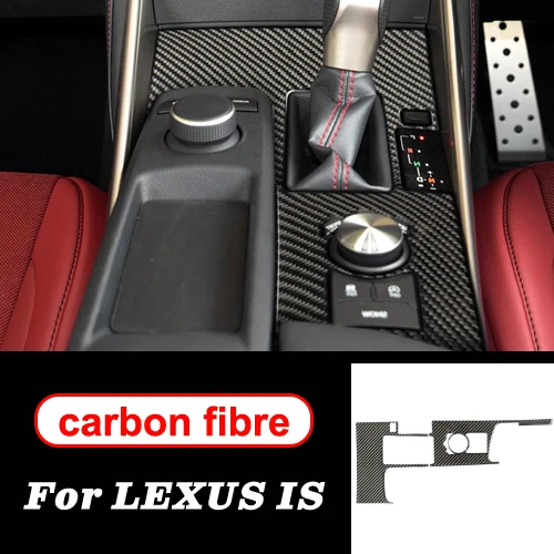 right-hand drive A Для LEXUS IS250 300H аксессуары из углеродного волокна интерьер управления переключения передач панели наклейки декоративные 2013- стайлинга автомобилей - Название цвета: right-hand drive A