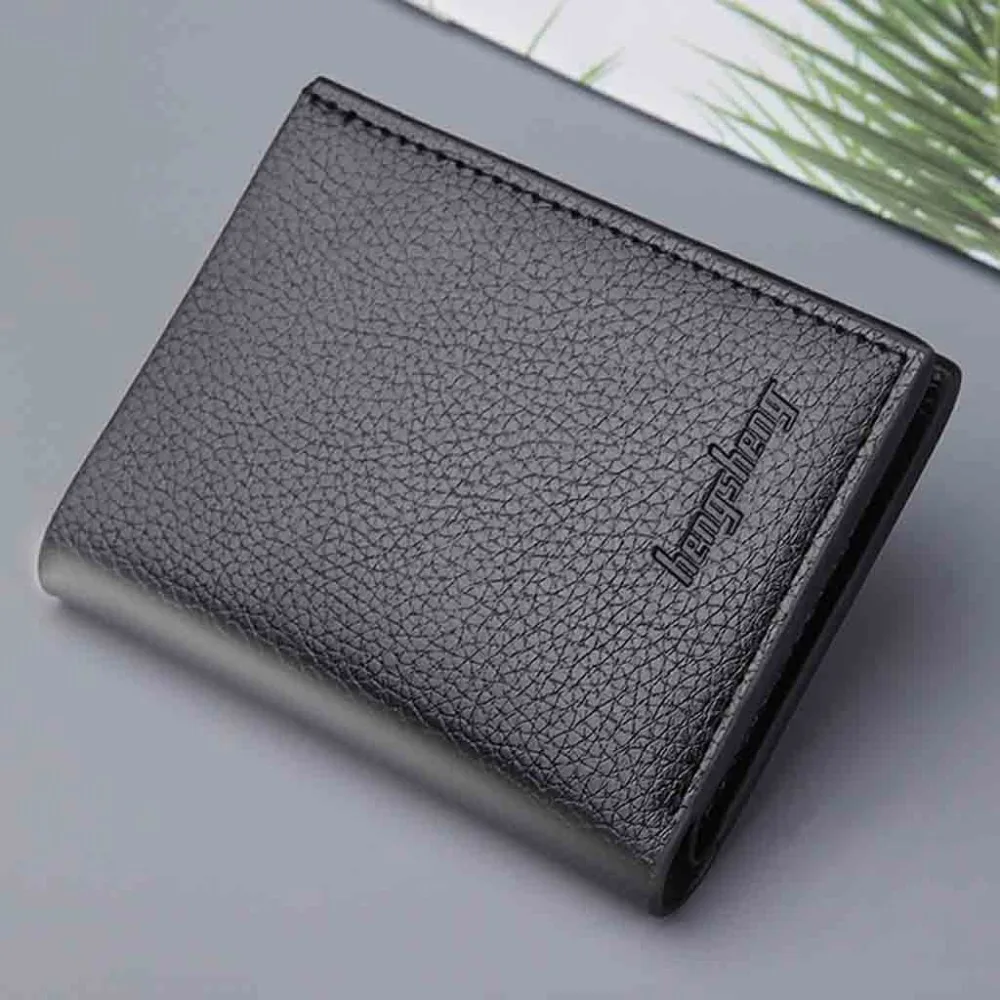 Men's Wallet Short Small Wallets Vertical Ultra-Thin Wallet Bank Card Card Package Small Purse (8)