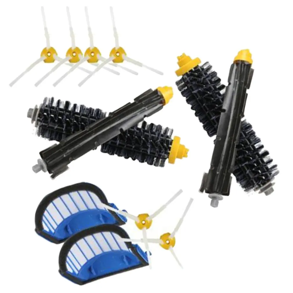 Aerovac Filter Main Brush Kit Side Brush6 For Irobot Roomba 600 Series 620/ 630/ 650 Of 660 Replacement