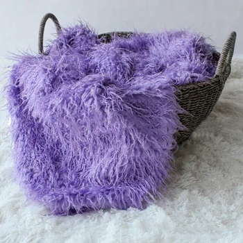 

50*80cm Faux Fur Blanket Newborn Infant Photography Prop Baby Blankets & Swaddling for Basket Stuffer Props Hot Sales