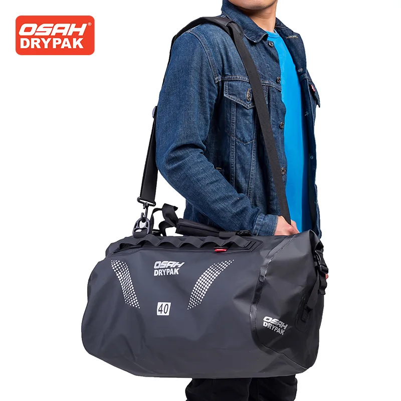 Waterproof Motorcycle Travel Tail Bag, Back Seat Bag, Multi-Function, Large Capacity, Single Shoulder, Riding Bag