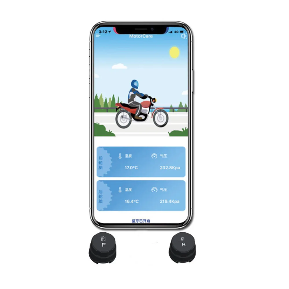 Смарт-4,0 автомобиля системы контроля давления в шинах Bluetooth шин Давление мониторинга Системы 2-внешние датчики