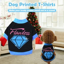 Одежда для собак на весну, осень и зиму, футболки для собак из чистого хлопка, одежда для домашних животных с принтом, сохраняющая тепло, рубашки для маленьких, средних и больших собак