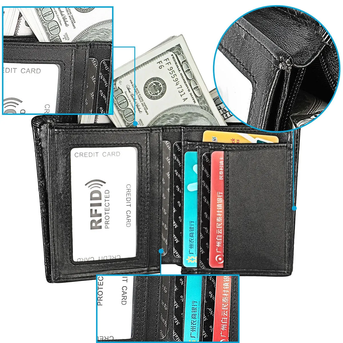 Baellerry мужской кошелек верхний слой Кожа Личность короткий кошелек RFID мужские популярные кошельки Мужской ремень с бляшкой драконом узор Мода Новинка