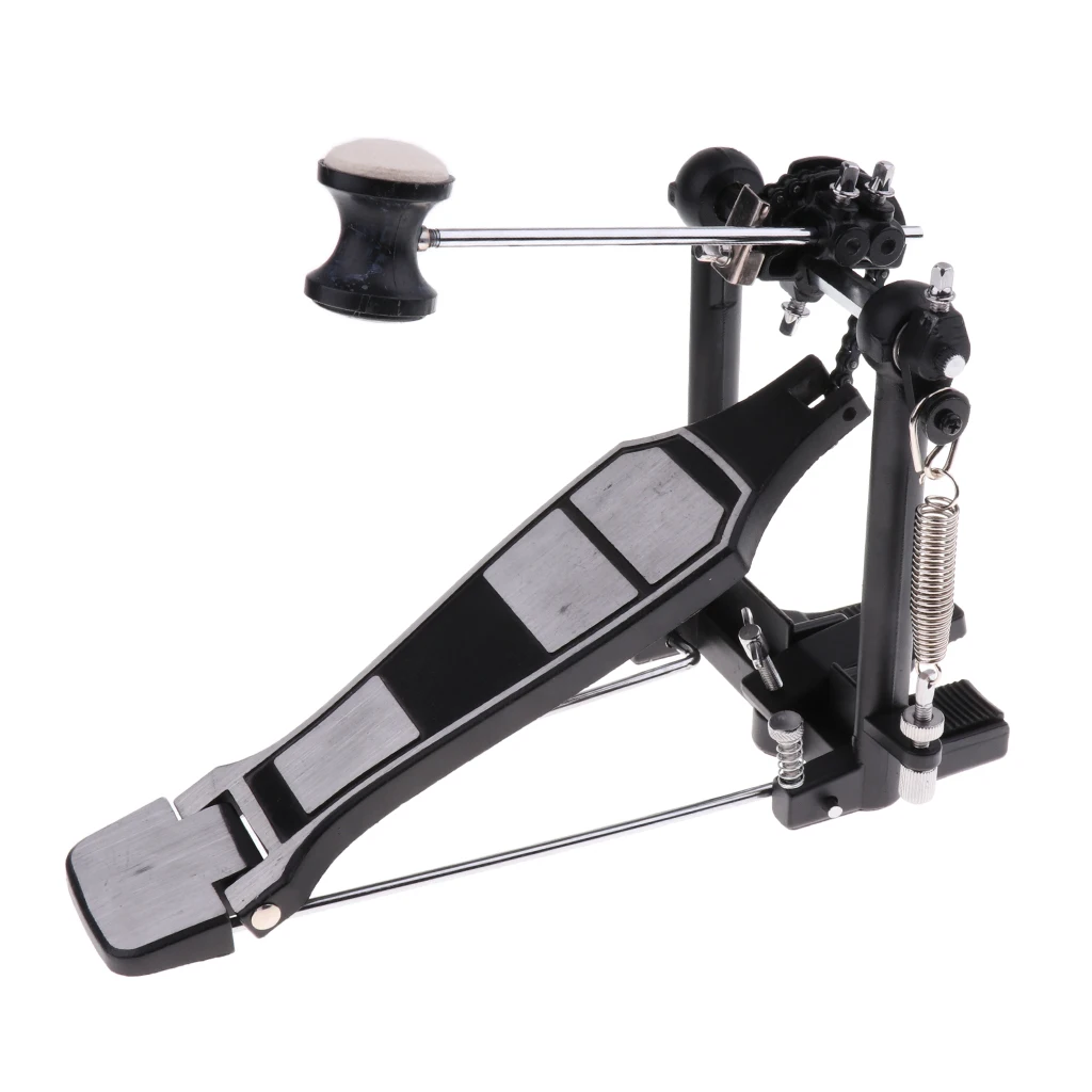 Heavy-duty Drum Pedal with Drum Beater Single Chain Drive Set Percussion Replacement Parts