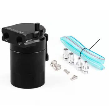 

Automobile Modified Aluminum Alloy Oil Vent Pot Secondary Air Intake Flat Head Cylindrical General Exhaust Gas Pot