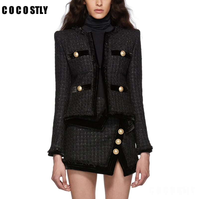 short black tweed jacket