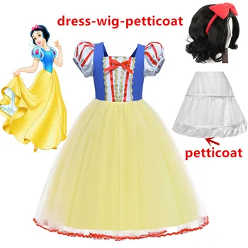 

New Girls Snow White Dress kids Prom Princess Dress Birthday Party Cinderella Snow White Princess Cosplay Costume Carnival Dress