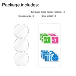 Enhanced Tempered Glass Screen Protector Film Guard 9H (High defintion(3pcs))